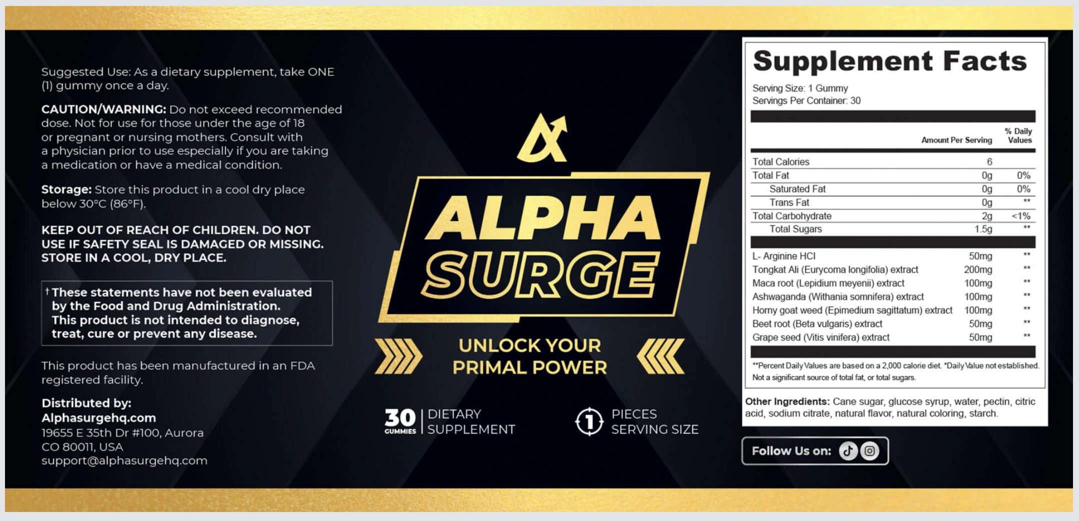 alpha surge ingredients